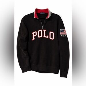 Polo Ralph Lauren Quarter-Zip Sweatshirt | USA Patch • Classic Fit